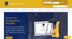 Desktop Screenshot of honorsociety.org