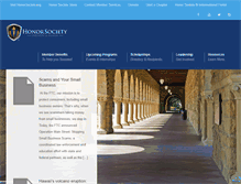 Tablet Screenshot of honorsociety.com